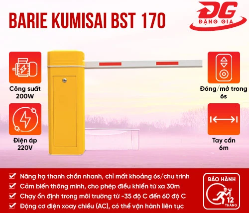 Cổng Barrier Kumisai BST 170 2