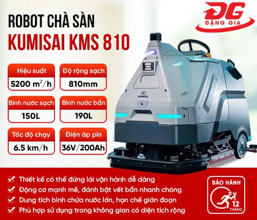 Robot chà sàn Kumisai KMS810 2