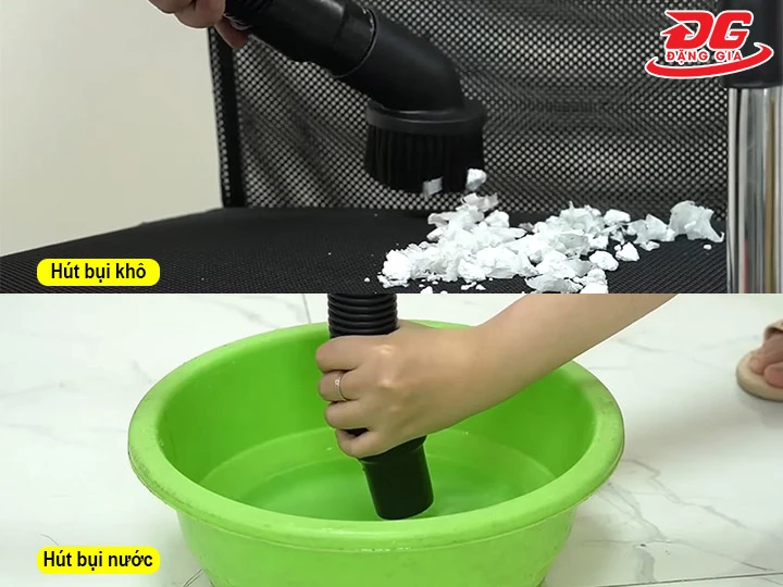 Tính năng hút đa năng, bụi khô và ướt của máy hút bụi công suất cao Supper Clean AC803