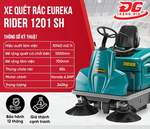 Xe quét rác EUREKA Rider 1201 SH 2