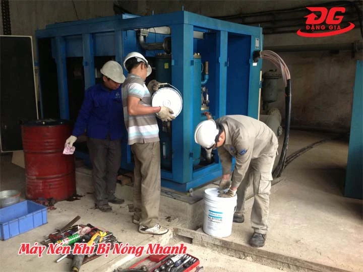 Máy Nén Khí Bị Nóng Nhanh