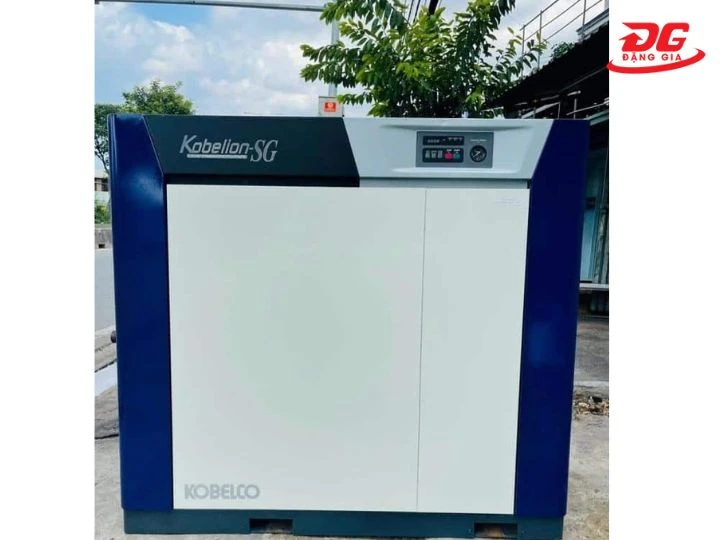 Máy nén khí Nhật bãi Kobelco ghi điểm với khả năng vận hành êm, không ồn
