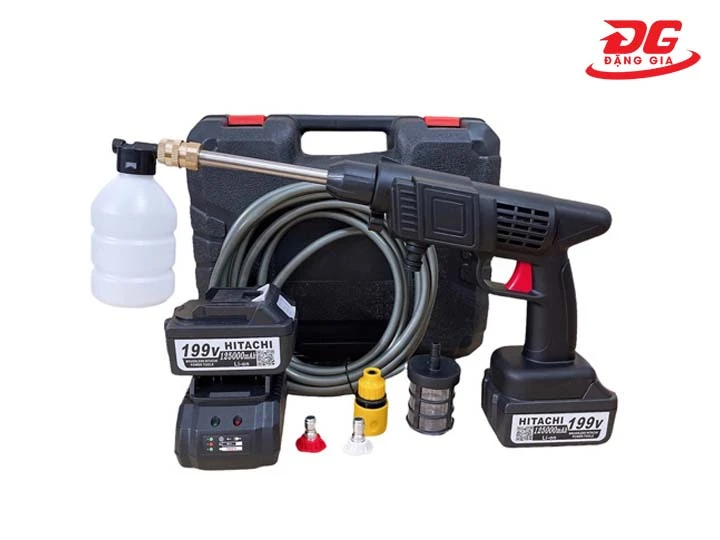 Máy rửa xe pin Hitachi