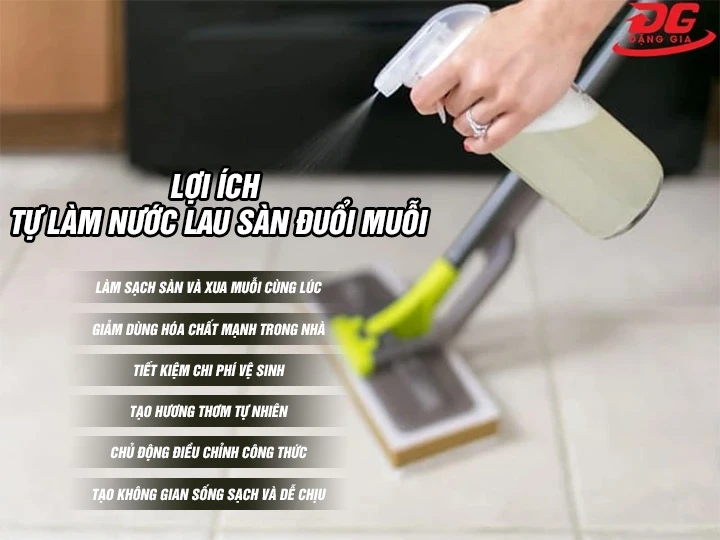 Lợi ích tự làm nước lau sàn nhà đuổi muỗi tại nhà