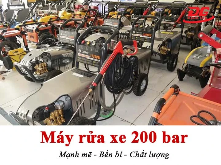 máy rửa xe 200 bar