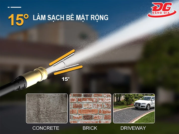 tia rộng của béc đa năng 3 tia xoay chiều