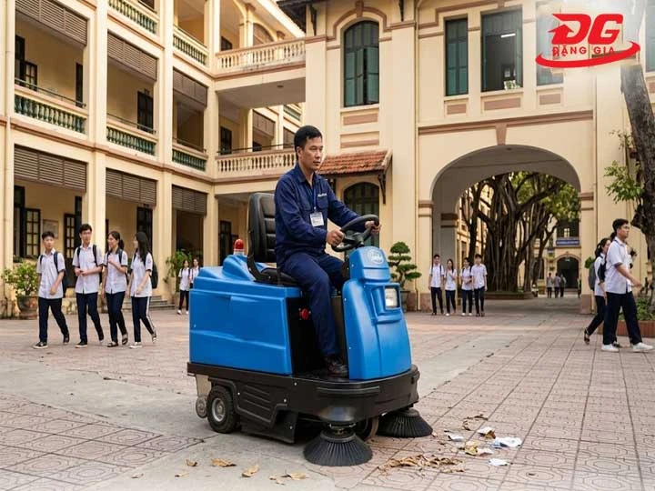Xe quét rác SWEEPERS Palada PD-580 sử dụng trong trường học