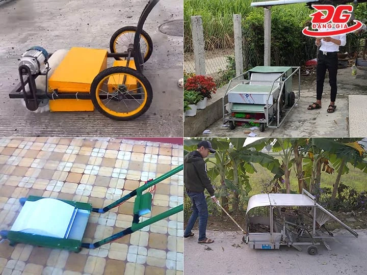 các mẫu xe quét rác tự chế