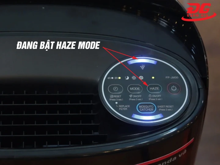 chế độ HAZE của máy lọc không khí và bắt muỗi Sharp FP-JM30V-B