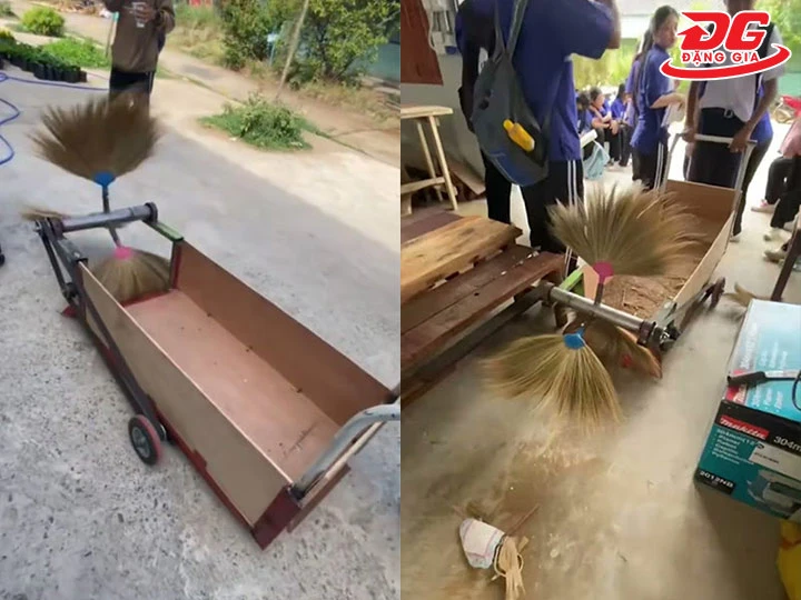 chổi quét của Xe quét rác tự chế