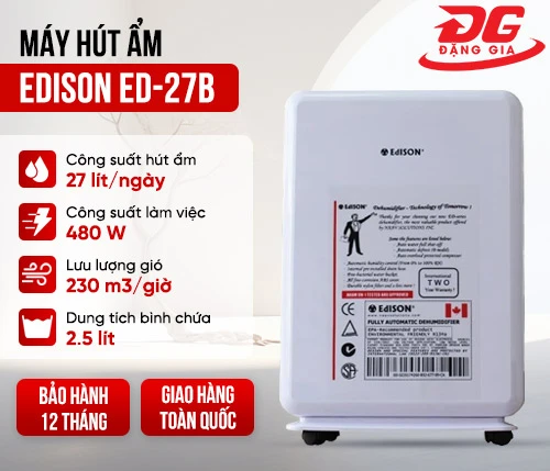 Máy hút ẩm Edison ED-27B 2