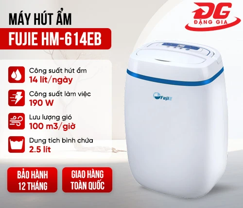 Máy hút ẩm dân dụng Fujie HM-614EB 2