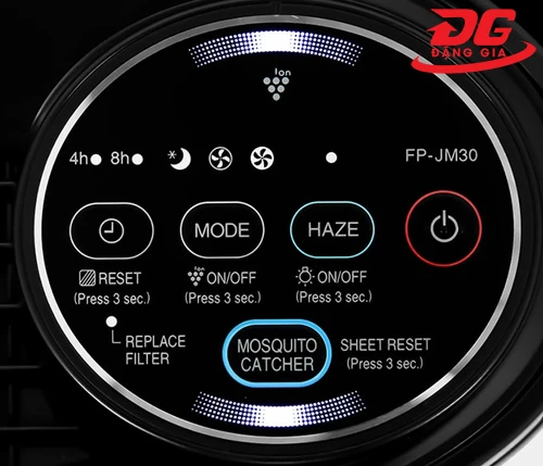 Máy lọc không khí và bắt muỗi Sharp FP-JM30V-B 6