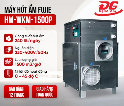 Máy hút ẩm (rotor) FujiE HM-WKM-1500P 2