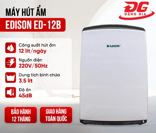 Máy hút ẩm Edison ED-12B 2