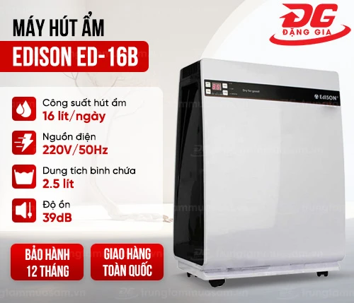 Máy hút ẩm Edison ED-16B 2