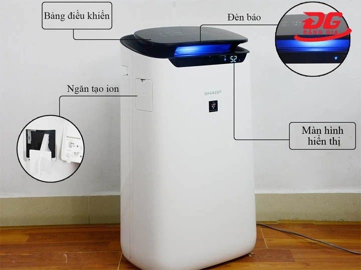 Máy lọc không khí Sharp FP-J60E-W nhiều tính năng