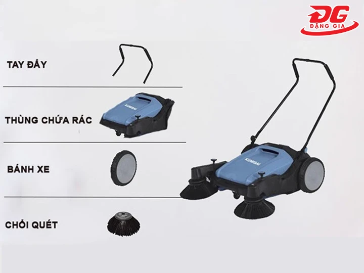 cấu tạo của Máy quét rác sân trường