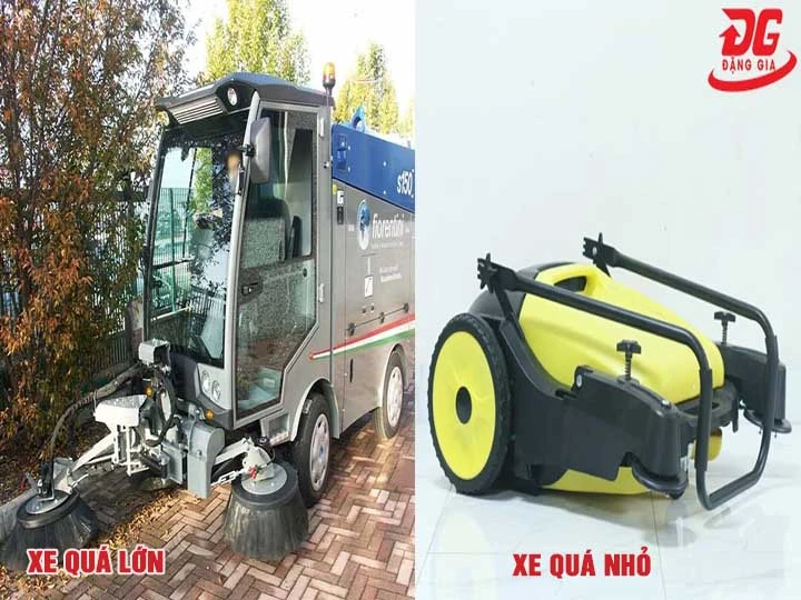 Mua xe quá lớn hoặc quá nhỏ
