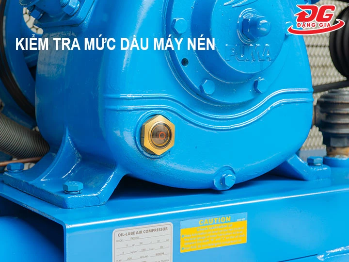kiểm tra mức dầu Máy nén khí Puma GX30100 (3HP)