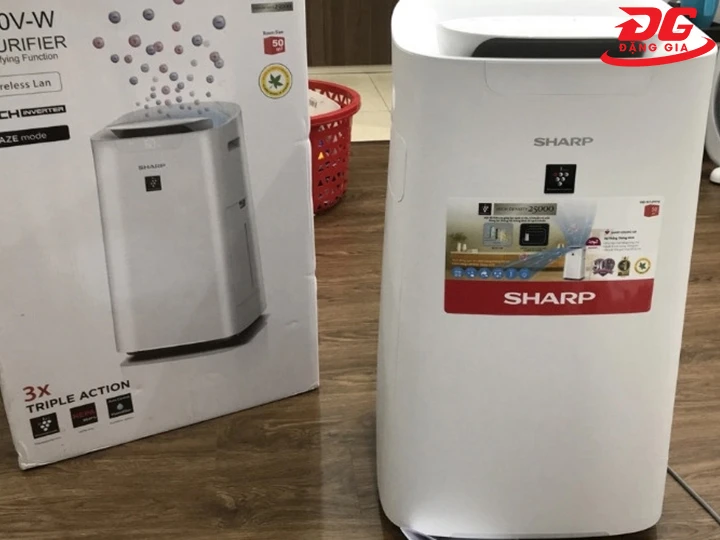 thiết kế máy lọc không khí tạo ẩm Sharp KI-L60V-W