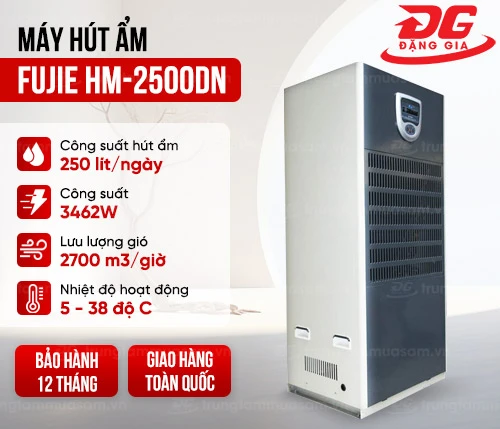 Máy hút ẩm công nghiệp Fujie HM-2500DN 2