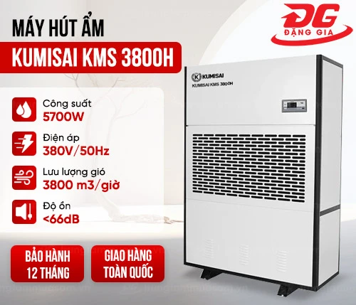 Máy hút ẩm công nghiệp Kumisai KMS 3800H 2