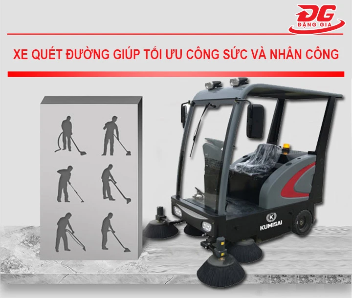  Xe quét đường giúp tiết kiệm chi phí, nhân công