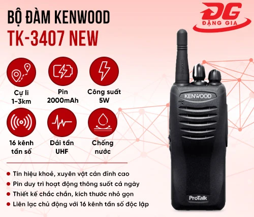 Bộ đàm Kenwood TK-3407 NEW 2