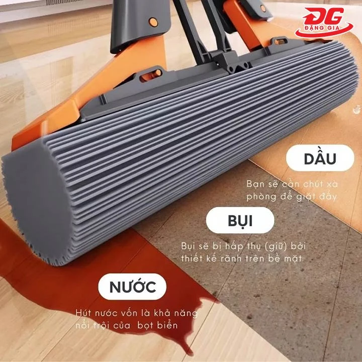 Cây lau nhà mút nước hút mọi loại bụi
