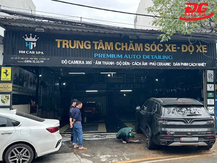 tiệm rửa xe tại Hải Phòng HM Car Spa