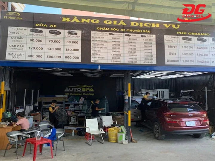 tiệm rửa xe tại Hải Phòng T1 car