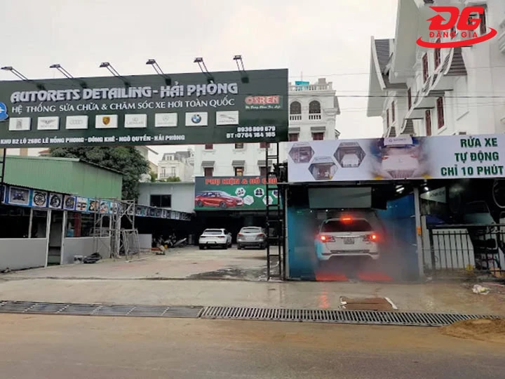 tiệm rửa xe tại Hải Phòng tự động