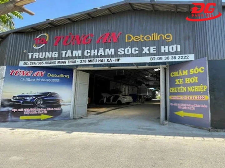 tiệm rửa xe tại Hải Phòng Tùng An