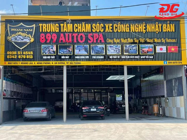 tiệm rửa xe tại Hải Phòng