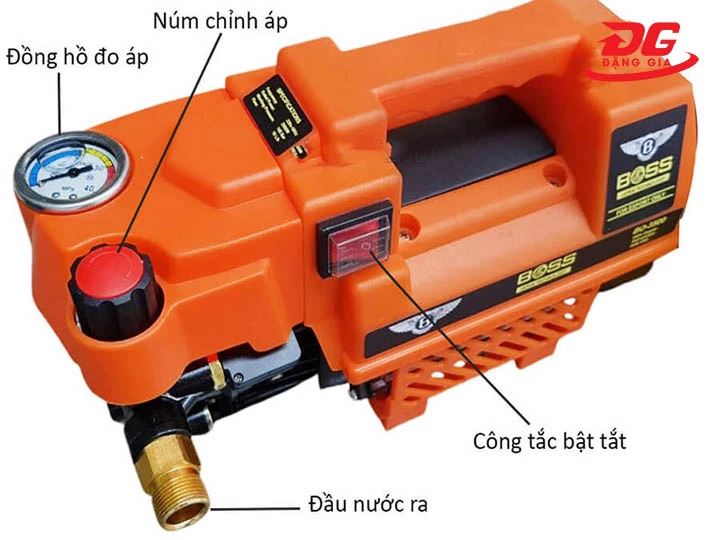 cấu tạo máy rửa xe Boss