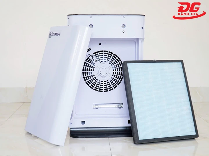 Động cơ và quạt máy lọc không khí