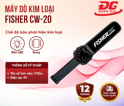 Máy dò kim loại cầm tay Fisher CW-20 2