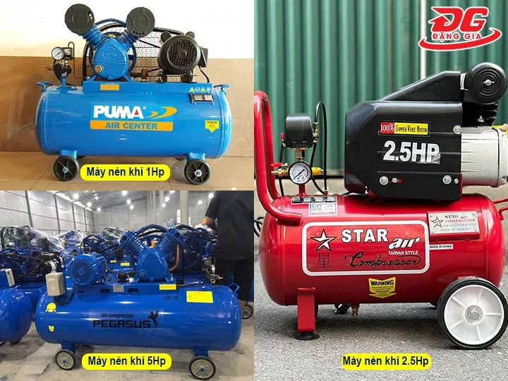 các loại máy nén khí phun sơn theo công suất