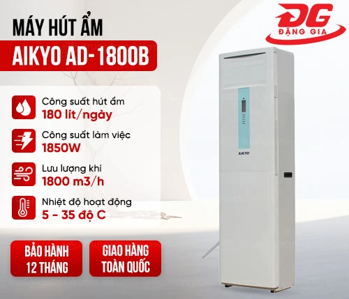 Máy hút ẩm công nghiệp Aikyo AD-1800B 2