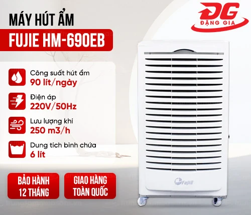 Máy hút ẩm công nghiệp Fujie HM-690EB 2