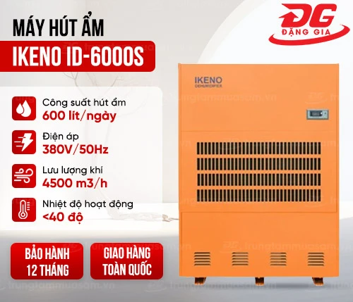 Máy hút ẩm công nghiệp IKENO ID-6000S 2