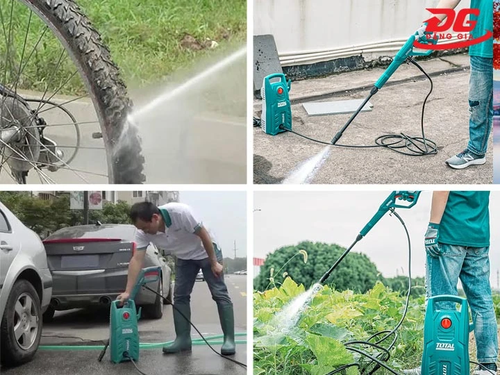 Ứng dụng máy rửa xe Total