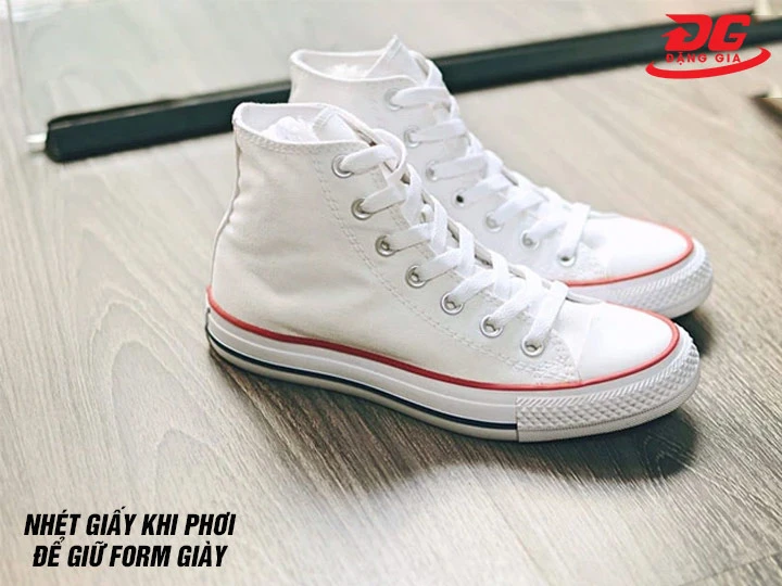 Cách bảo quản giặt giày Converse