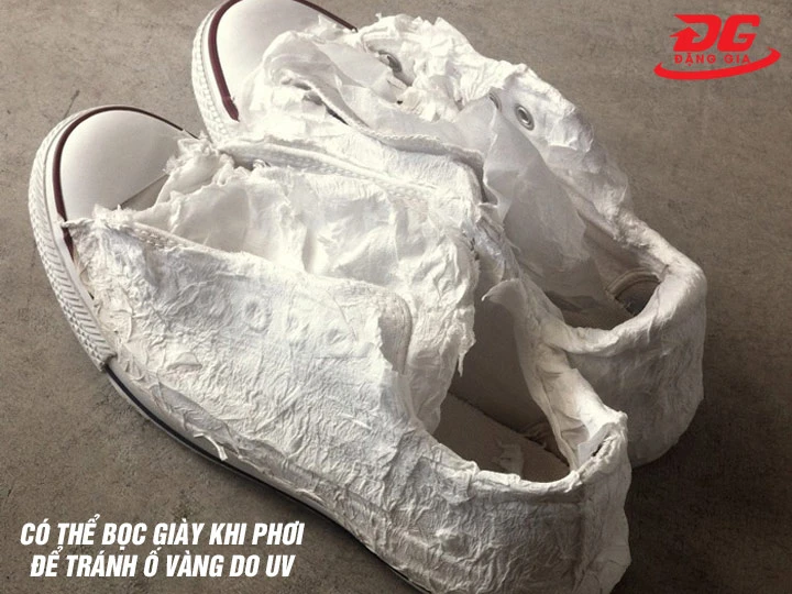 Cách phơi giày Converse