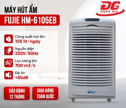 Máy hút ẩm Fujie HM-6105EB 2