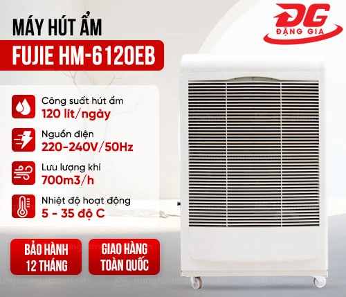 Máy hút ẩm công nghiệp Fujie HM-6120EB 2
