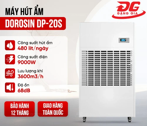 Máy hút ẩm công nghiệp Dorosin DP-20S 2