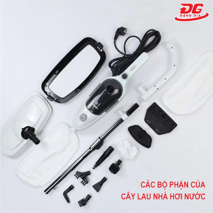các bộ phận của cây lau nhà hơi nước