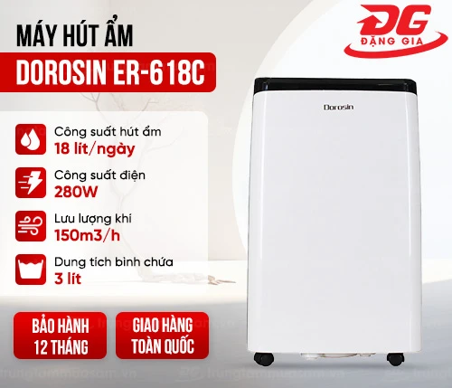 Máy hút ẩm Dorosin ER-618C 2